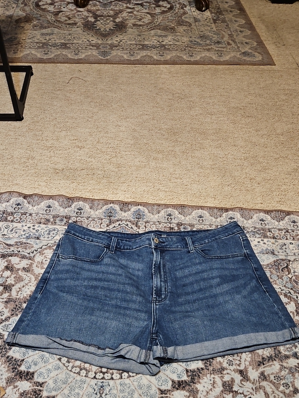 Old Navy Blue Rolled-Hem Denim Shorts